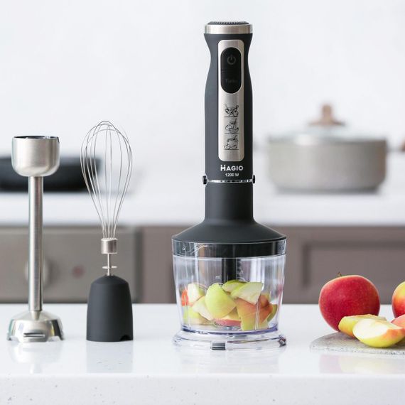 Блендер погружной с насадками Magio MG-644 многофункциональный блендер для измельчения и смешивания | Зображення 8