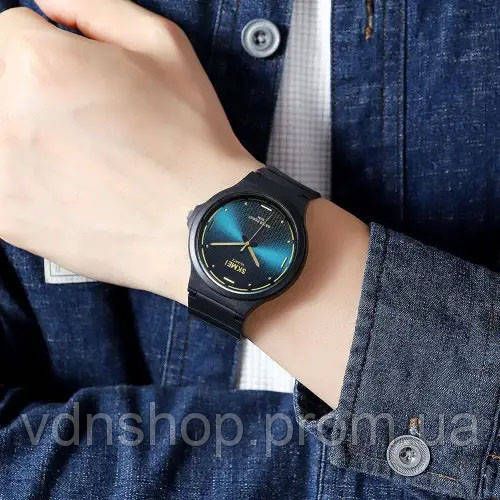 Якісні чоловічі годинники SKMEI 2108BKBU, Чоловічі годинники на ланцюжку на подарунок JG-57 | Зображення 1