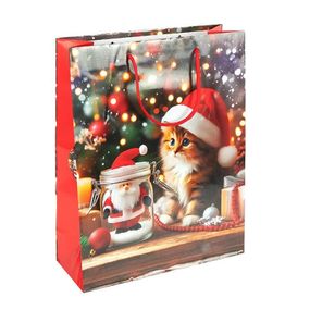 Пакет подарунковий "Новий Рік" 2577-1 розмір 18х21,5х8 см