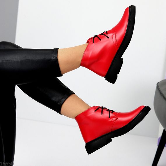 Яскраві червоні черевики натуральна шкіра в асортименті | Зображення 2