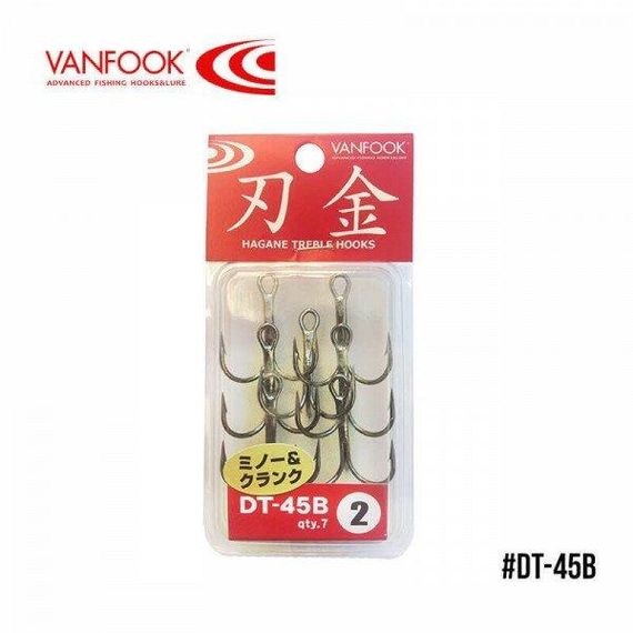 Крючки рыболовные Vanfook тройные DT-45B NS Black #12 8шт
