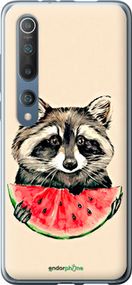 Чохол на Xiaomi Mi 10 Єнотик з кавуном "4605t-1860-2448"