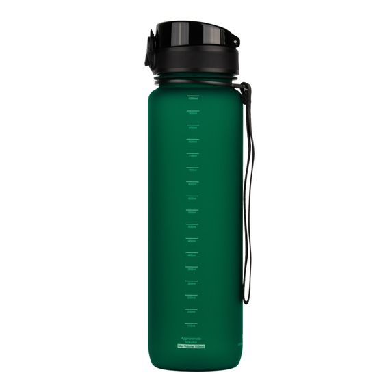 Пляшка для води UZSPACE 3038(Dark-Green) 1000 мл, темно-зелена | Зображення 1
