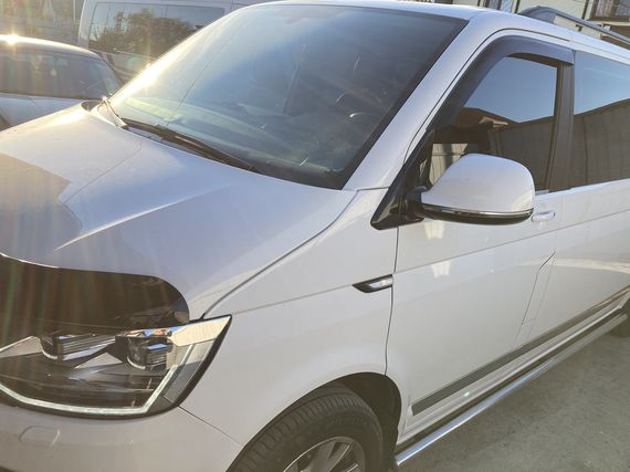 Смужки на дзеркала (2 шт., нерж) для Volkswagen T6 2015-2024, рр | Зображення 7