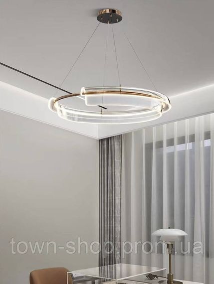 Люстра потолочная LED SGA24-800 Латунь 30-150х80х80 см. | Зображення 8