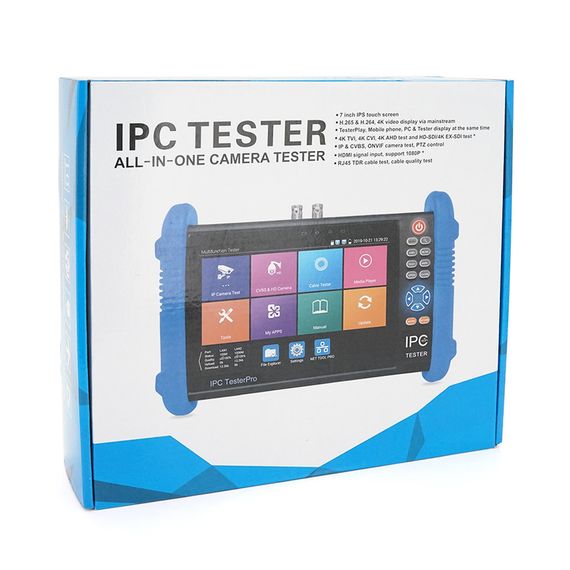 Тестер для камер відеоспостереження IPC-9800ADH PLUS, 7″ сенсорним дисплеєм, AHD | Зображення 1
