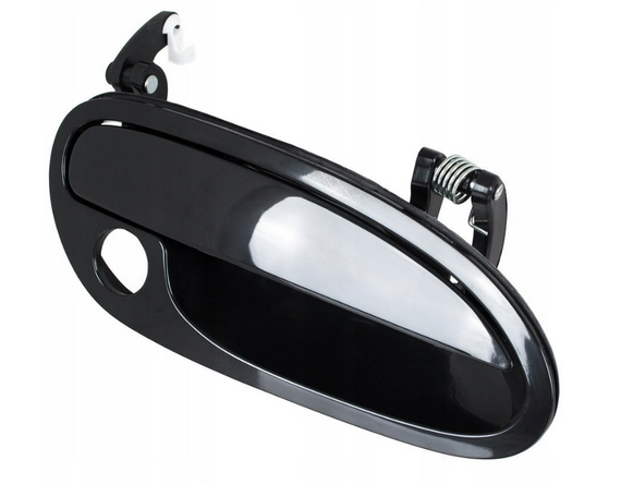 Opel Omega B (94-03) права чорна зовнішня передня ручка з отвором під ключ, Опель Омега Б