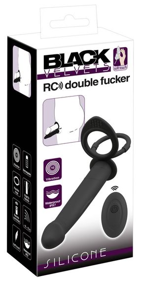 Насадка для подвіного проникнення Vibrating RC Double Fucker Sex Aura