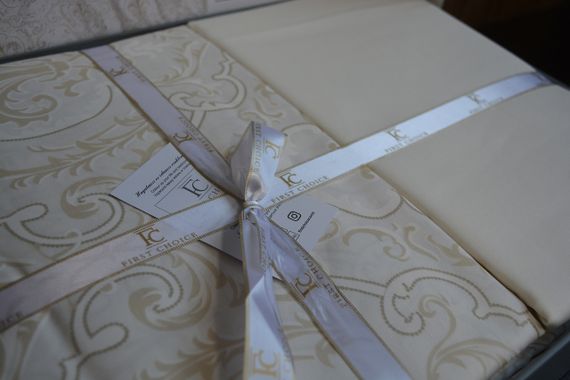 Постельное белье First Choice Cotton Satin 200х220 см Delmor Cream | Зображення 3