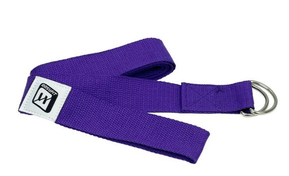 Ремінь для йоги EasyFit з петлею (фіолетовий) (EF-1831-V)