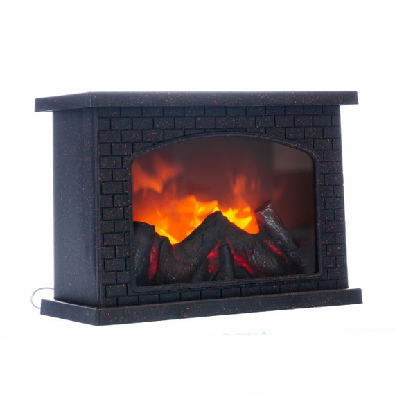 Камін-світильник декоративний LED-підсвічування USB 12×20×27.5 (см) CR-3-4 | Зображення 3