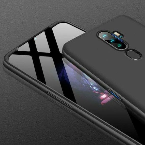 Чехол GKK 360 градусов для Oppo A9 цвет Черный | Зображення 2