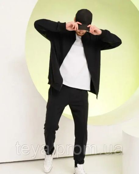 Спортивний костюм колір чорний розмір M FI_009528