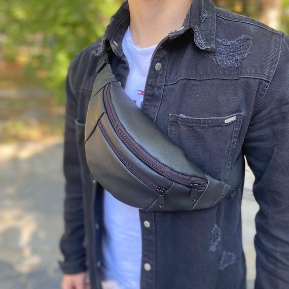 Бананка на блискавці, Чоловіча бананка для хлопця, Бананка на стегнах Функціональна сумка YQ-48 | Зображення 2