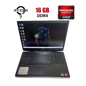 Ігровий ноутбук Dell G5 SE 5505 / 15.6" (1920x1080) IPS / AMD Ryzen 7 4800H (8 (16) ядер по 2.9 - 4.2 GHz) / 16 GB DDR4 / 512 GB SSD / AMD Radeon RX 5600M, 6 GB GDDR6, 192-bit / WebCam / HDMI б/в