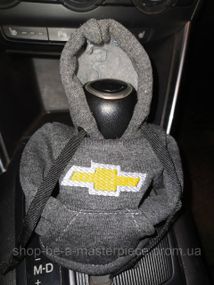 Чехол кофта Худи аксессуар на КПП Car Hoodie Шевроле Chevrolet серый подарок автомобилисту 10070