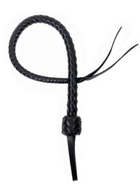 Кнут гибкий Снейк из натуральной кожи Art of Sex - Whip Snake 80 см, Чорний