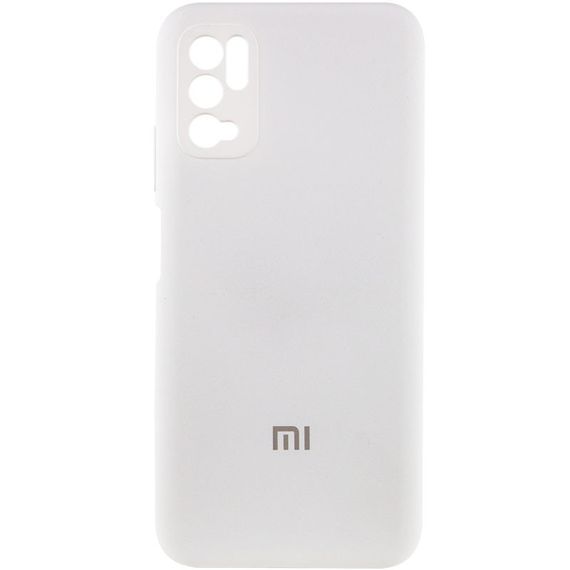 Чехол Silicone Cover Full Camera (AA) для Xiaomi Redmi Note 10 5G / Poco M3 Pro Full camera, Білий / White