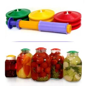 Вакуумная система консервирования 9 крышек и насос