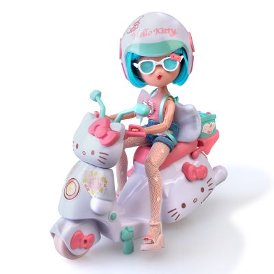Кукла 4SF Manga Dolls Hello Kitty Красавица Пинк на скутере (HKTF3000) | Зображення 3