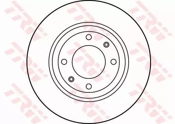 Гальмівний диск (1 шт.) CITROEN - PEUGEOT Berlingo/Berlingo MultiSpace/BX/Xantia/Xsara, TRW (DF1220) | Зображення 1