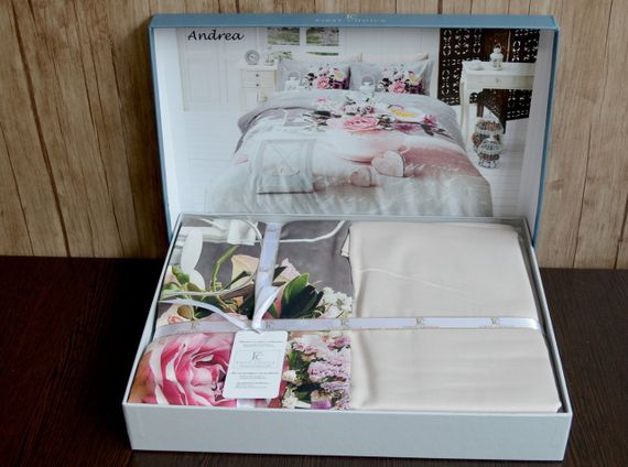 Постільна білизна First Choice 3D Satin 160×220 Andrea | Зображення 1