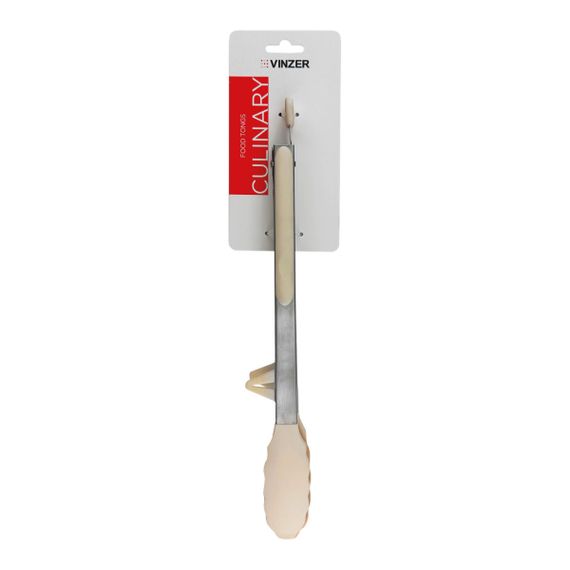 Щипцы кухонные Vinzer Culinary VZ-50678 34х3.5 см бежевый | Зображення 4