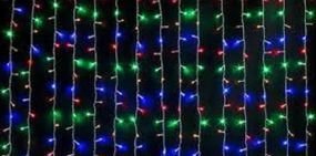 Светодиодная гирлянда Водопад 240LED 2х2.5м 220V Микс Прозрачный провод