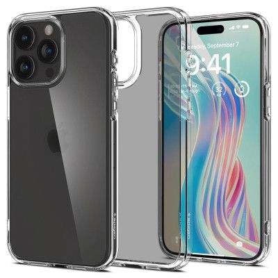 Чехол для мобильного телефона Spigen Apple iPhone 15 Pro Ultra Hybrid, Crystal Clear (ACS06707)