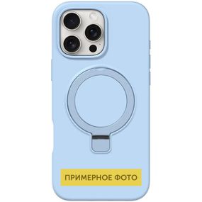 Чохол Silicone Case Full Protective NO LOGO with Ring для Apple iPhone 16e (6.1")