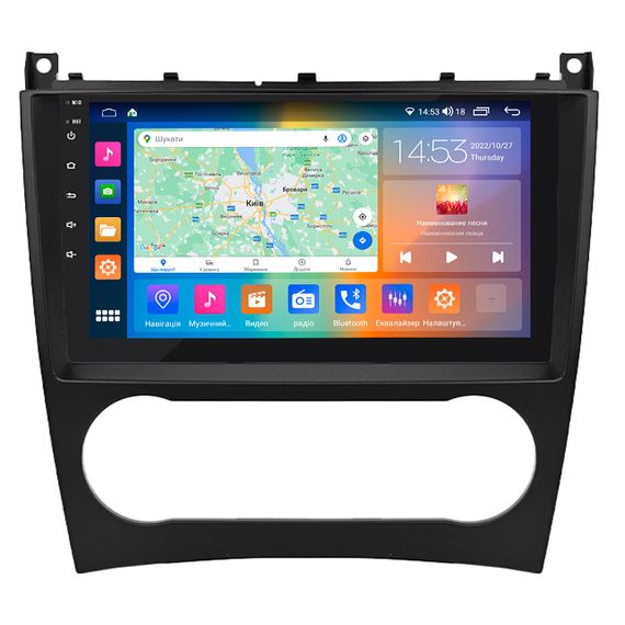 магнітола Lesko для Mercedes-Benz C-Класс II (W203) Рестайлинг 2004-2008 IPS 9" 4/64Gb CarPlay 4G WiFi Prime