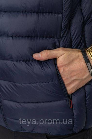 Жилет чоловічий однотонний, колір темно-синій, розмір XXXL FA_008804 | Зображення 4