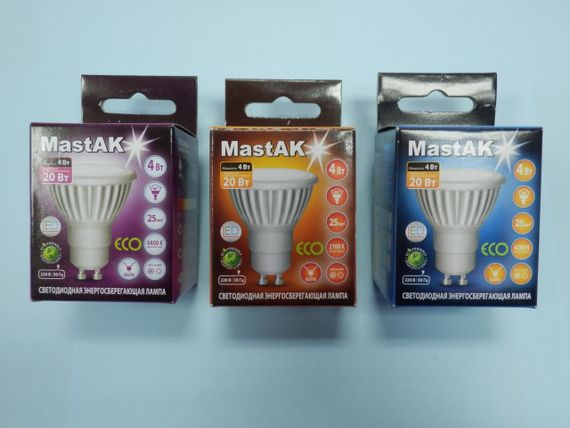 Світлодіодна лампа Mastak CUP02CG ( 4W LED GU10 230V 4200K ) | Зображення 4