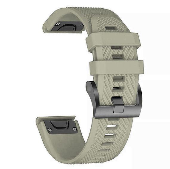 Силиконовый ремешок Primo для часов Garmin Fenix 7 / Fenix 7 Pro / Fenix 8 47mm / Fenix E - Grey
