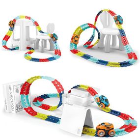 Интерактивный трек с инерционной машинкой SHT 388 Changeable Trak (184pcs/1CAR) Colorful