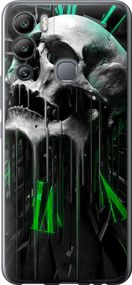 Чехол на Infinix Hot 12i Череп-часы "4100u-2863-17620"