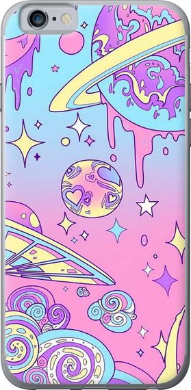 Чехол на iPhone 6s Розовая галактика "4146u-90-17620"