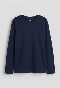 Дитячий лонгслів для хлопчика H&M 98-104 см Синій (0575B)