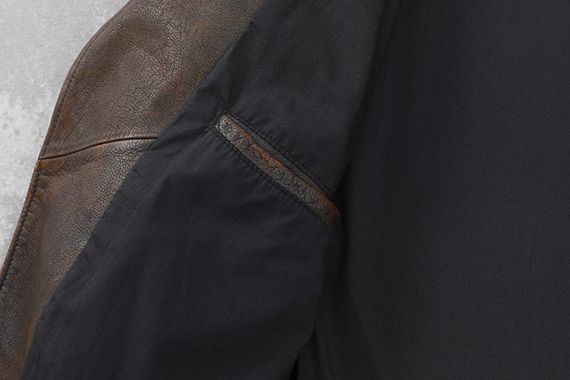 Мужская байкерская куртка косуха прессованная кожа 5xl | Зображення 2
