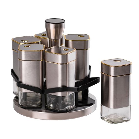 Набор для специй на подставке 6 предметов по 120 мл HP531T1025J | Зображення 2