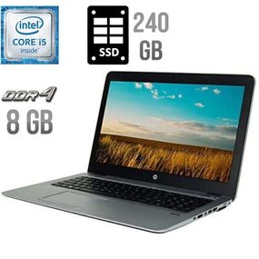 Ноутбук Б-клас HP EliteBook 850 G3 / 15.6" (1920x1080) IPS Touch / Intel Core i5-6300U (2 (4) ядра по 2.4 - 3.0 GHz) / 8 GB DDR4 / 240 GB SSD / Intel HD Graphics 520 / WebCam / DisplayPort б/в