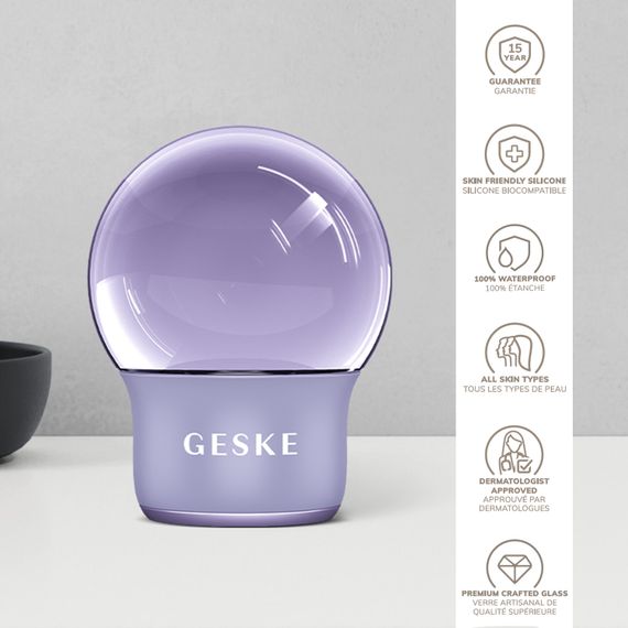 Масажер для обличчя і тіла GESKE Cool&Warm Face and Body Massager 7в1 starlight, Фіолетовий | Зображення 2