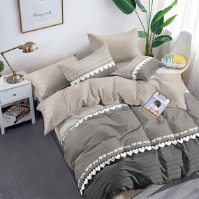 Постільна білизна сімейна Dushka Home Полікотон 21096 160х215х2 см
