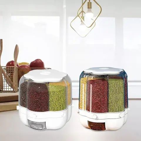 Фигурный органайзер для круп с дозатором 8 л | Зображення 3