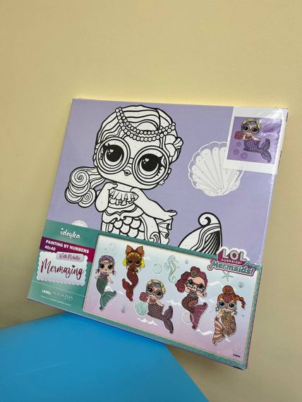 Картина за номерами "L.O.L. Surprise! Mermaids Miss Sea" KHO6263, 40х40 см | Зображення 2