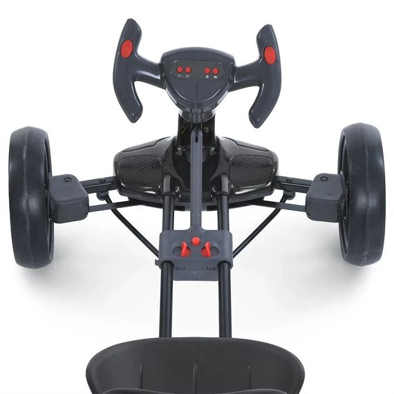 Дитячий електромобіль GO KART F1 з пультом і Bluetooth 390 Вт чорний • Дитячий електрокарт GO KART F1 на акумуляторі з пультом керуванн | Зображення 4