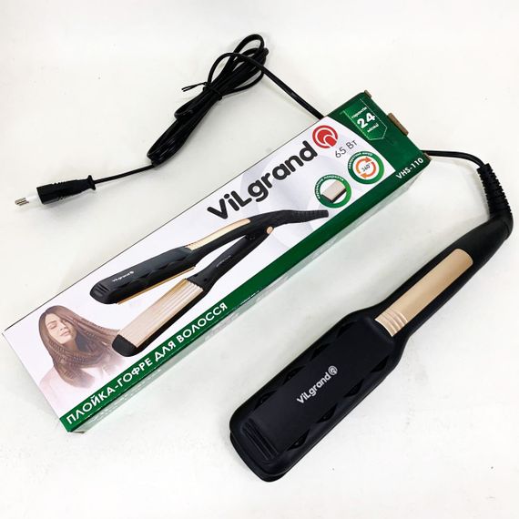 Плойка гофре для волосся ViLgrand, Випрямляч-гофре для тонкого волосся Випрямляч прямий AU-35 | Зображення 9