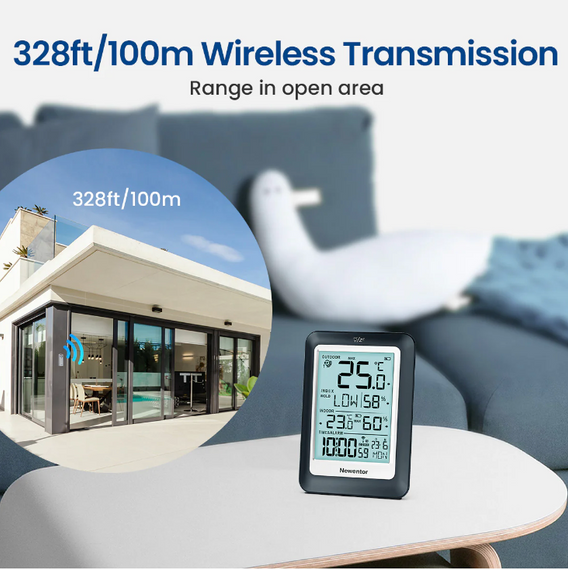 Метеостанція, бездротова домашня Newentor Q8 — всі функції в одному | Зображення 4