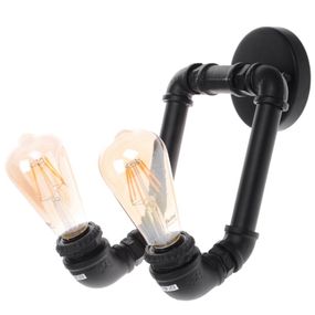 Бра настенное накладное труба лофт BL-330W/2 E27 BK