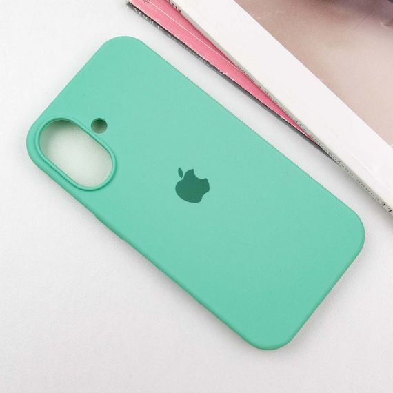 Чохол Silicone Case Full Protective (AA) для Apple iPhone 16 Plus (6.7") Бірюзовий / Marine Green | Зображення 1
